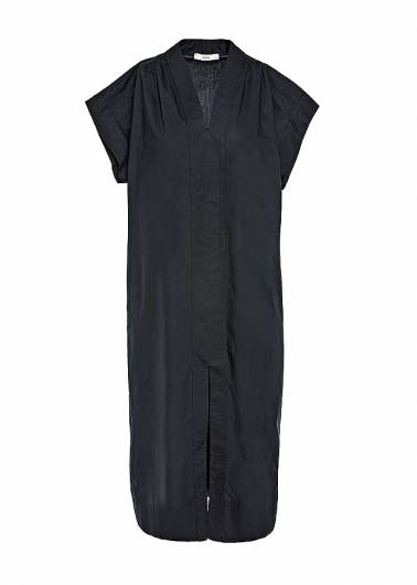 MILLA - Γυναικείο Φόρεμα με ζώνη και σχισμή S24M-130211 Μαύρο