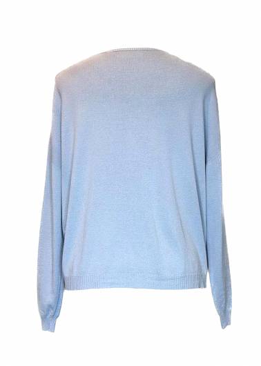 VICOLO - Γυναικεία Μπλούζα Knitwear 22005B Γαλάζιο