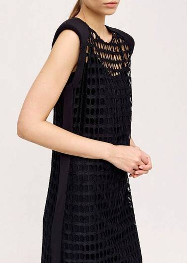 ACCESS - Γυναικείο Φόρεμα με δίχτυ 43-3336 823 μαύρο
