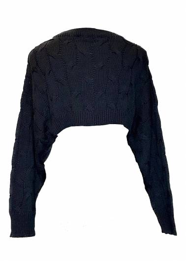 MOUTAKI - Γυναικεία Μπλούζα Knit Crop Top 24.KN1.14 Μαύρο