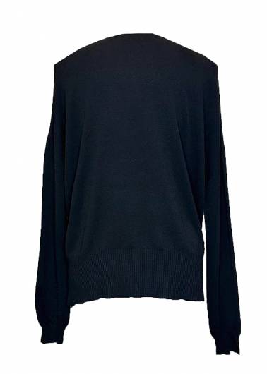 VICOLO - Γυναικεία μπλούζα πλεκτή 22003B μαύρο