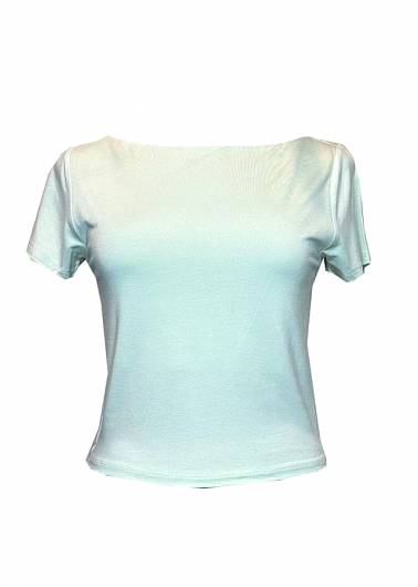 Gina Tricot - T-Shirt 21319 πράσινο Slim Fit