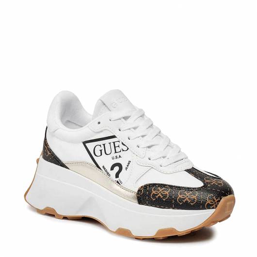 GUESS - Γυναικείο Sneaker Calebb5 FLPCB5FAL12 Λευκό