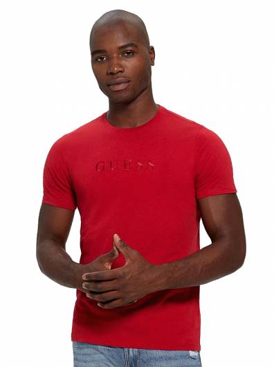 GUESS - Ανδρικό T-shirt με κεντημένο λογότυπο M2BP47K7HD0 Red
