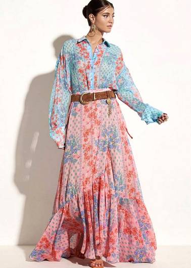 IRAIDA ETHEREAL - Γυναικείο Πουκάμισο  Siloh Oversized Shirt Print