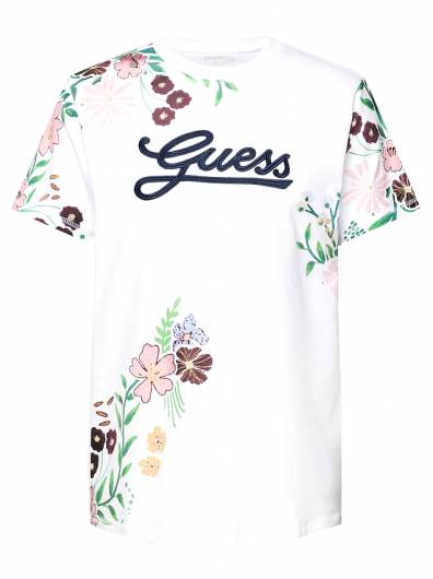 GUESS - Ανδρικό T-Shirt Floral M3GI07K9FQ4 White