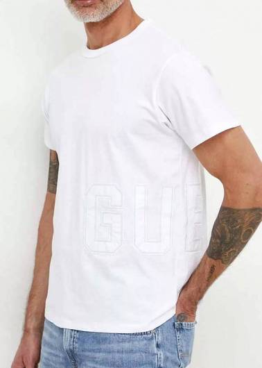 GUESS - Ανδρικό T-Shirt Treated Guess M4GI18 K8FQ4 (G011) Λευκό