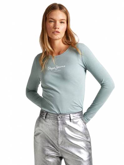 PEPE JEANS - Γυναικεία μπλούζα new Virginia Ls n PL505203 (660) Hydro Green