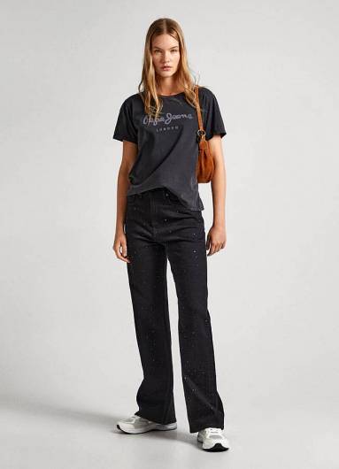 PEPE JEANS - Γυναικείο T-Shirt Hailey PL505749 (999) Black