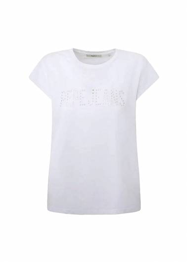 PEPE JEANS - Γυναικεία Μπλούζα T-Shirt PL505837 Λευκό