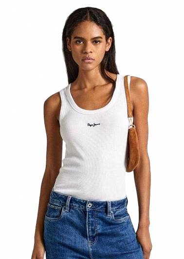 PEPE JEANS - Γυναικεία Μπλούζα T-Shirt Polos PL505854 Λευκό