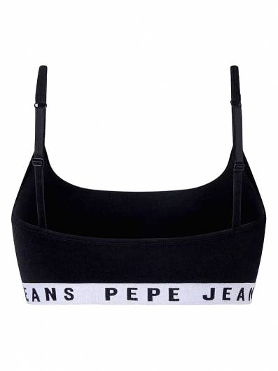 PEPE JEANS - Γυναικείο ΣουτιένNos Logo Sports Bra PLU10919 (999) Black