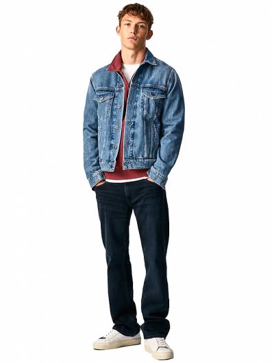 Pepe Jeans - KINGSTON ZIP relaxed fit regular waist jeans PM200143WP4 (000) Denim