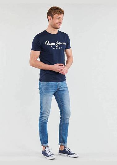 PEPE JEANS - Ανδρικό T-Shirt Original Stretch PM508210 (595) Μπλε