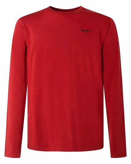 PEPE JEANS - Ανδρική μπλούζα ORIGINAL basic 2 long n PM508211 (286) Burnt red