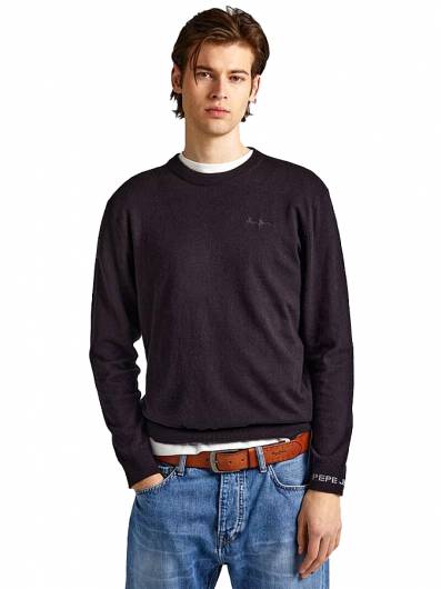 PEPE JEANS - Ανδρική Μπλούζα Andre Crew Neck PM702240 (990) Washed Black