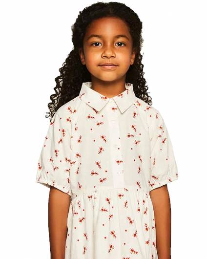 COMPANIA FANTASTICA - Girl's shirt dress 41002 White