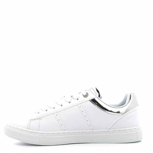 BENETTON - Γυναικείο Sneaker Star court ltx  BTW214110-1040 White/Silver 1090
