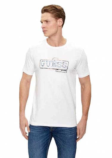 GUESS - Ανδρικό T-Shirt Box Logo M4GI26 J1314 (G011) Λευκό