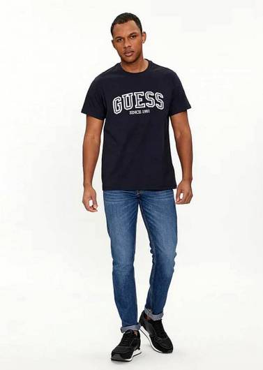 GUESS - Ανδρικό T-Shirt College M4GI62 I3Z14 (G7V2) Σκούρο Μπλε
