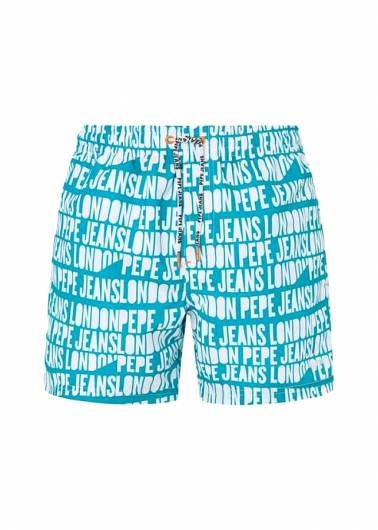 PEPE JEANS - Ανδρικό Μαγιό AO Logo Swimshort PMB10384 (557) Μπλε
