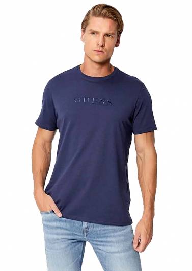GUESS - Ανδρικό T-Shirt Classic Pima M2BP47 K7HD0 (G7O1) Σκούρο Μπλε