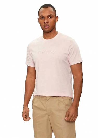 GUESS - Ανδρικό T-Shirt Classic Pima M2BP47 K7HD0 (G6R4) Ροζ