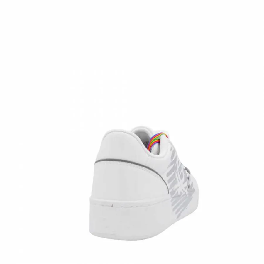 BENETTON - Γυναικείο sneaker BTW214221 White/Silver  1040
