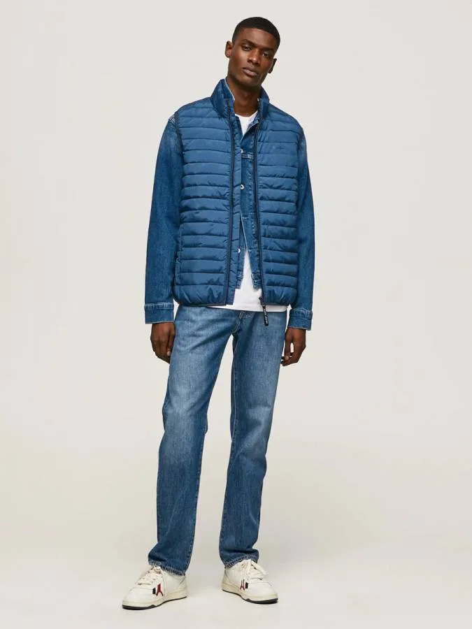 PEPE JEANS - Ανδρικό Γιλέκο Connel Gillet Solid PM402676 (574) Jarman