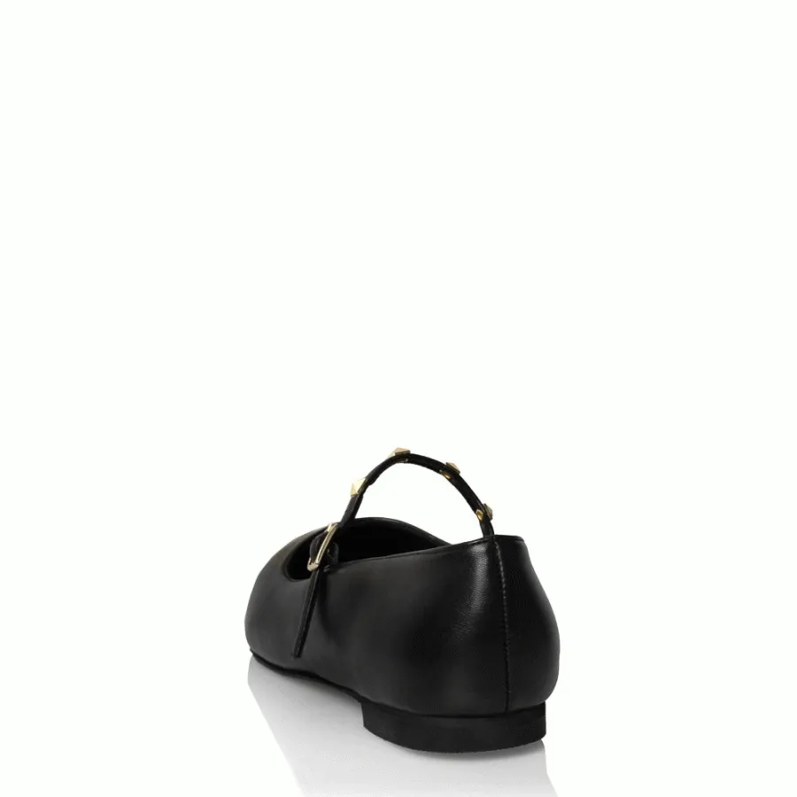 SANTE - Γυναικείο πέδιλο Flat 24-704-01 Black
