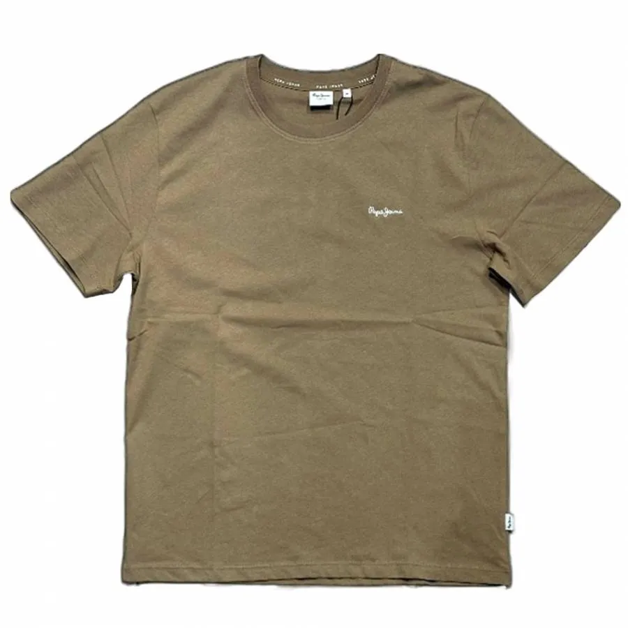 PEPE JEANS - Ανδρικό T-shirt Regular Fit CONTRAST CONNOR PM509741 (855) Camel Beige