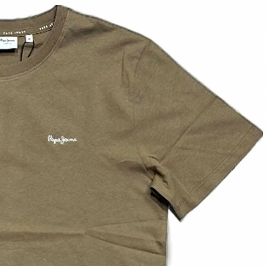 PEPE JEANS - Ανδρικό T-shirt Regular Fit CONTRAST CONNOR PM509741 (855) Camel Beige