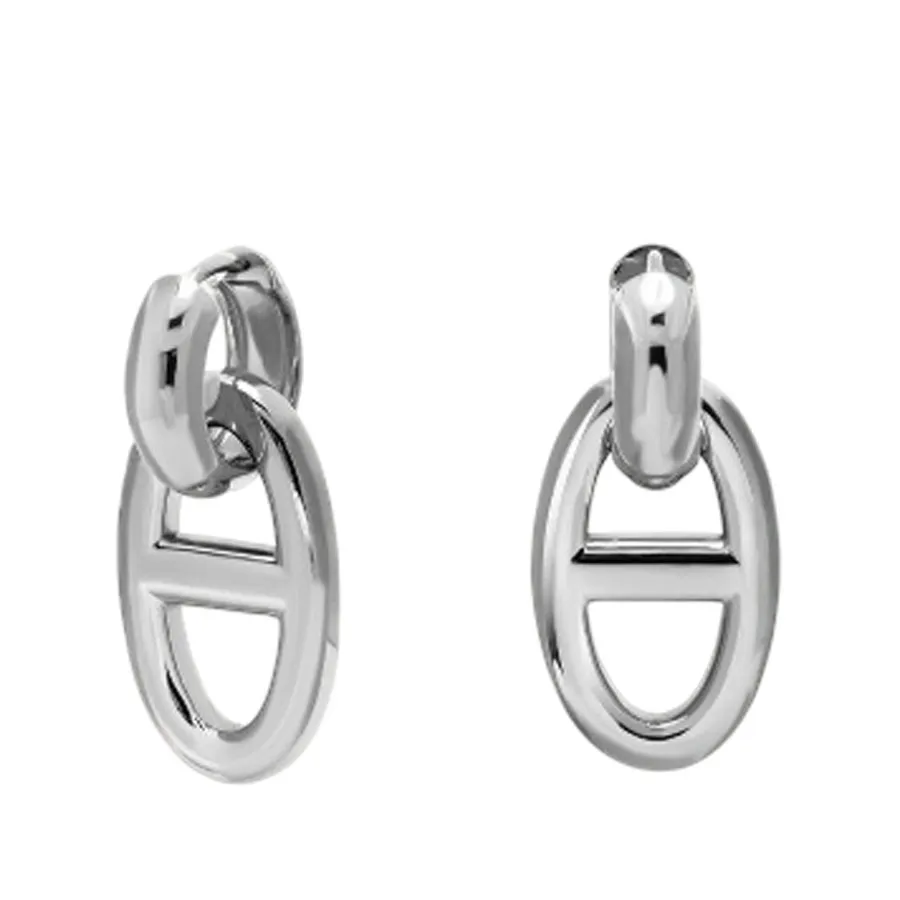 ALMYNOMA - Γυναικεία σκουλαρίκια ETERNA SILVER EARRINGS Ασημί