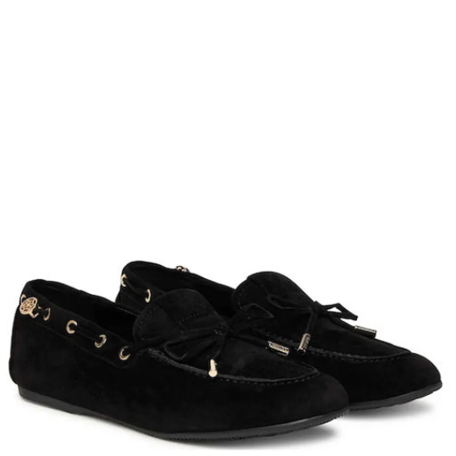 GUESS - Γυναικεία μοκασίνια FLPAISSUE14-BLACK Μαύρο