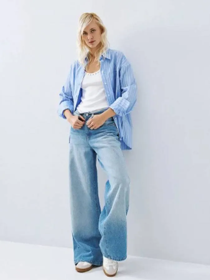 ACCESS - Γυναικείο jean 63-5349-BLUE