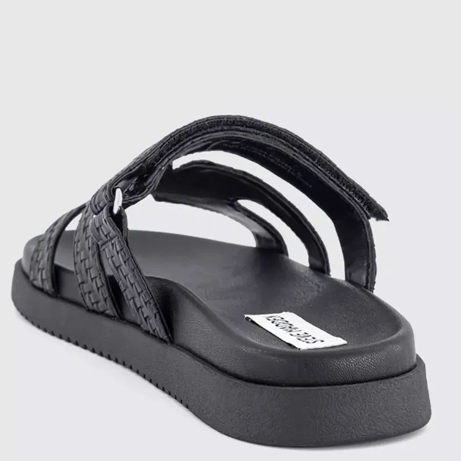 STEVE MADDEN - Γυναικείες παντόφλες MISSILE 11003028-841 Black Emboss