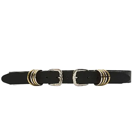 LEATHER TWIST - Γυναικεία ζώνη DOUBLE SHOT FW26/13 ΜΑΥΡΟ