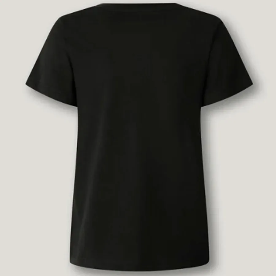 PEPE JEANS - Γυναικείο T-shirt Strass Logo T-Shirt PL5000078 (999) Black