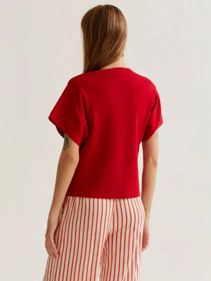 COMPANIA FANTASTICA - Γυναικεία ζακέτα  61C/10222/2S0 Red