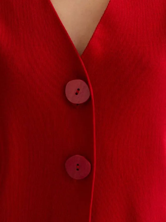 COMPANIA FANTASTICA - Γυναικεία ζακέτα  61C/10222/2S0 Red