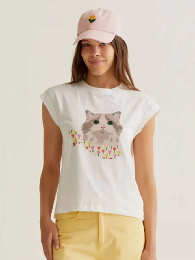COMPANIA FANTASTICA - Γυναικείο T-shirt 61C/42010/1XS Λευκό