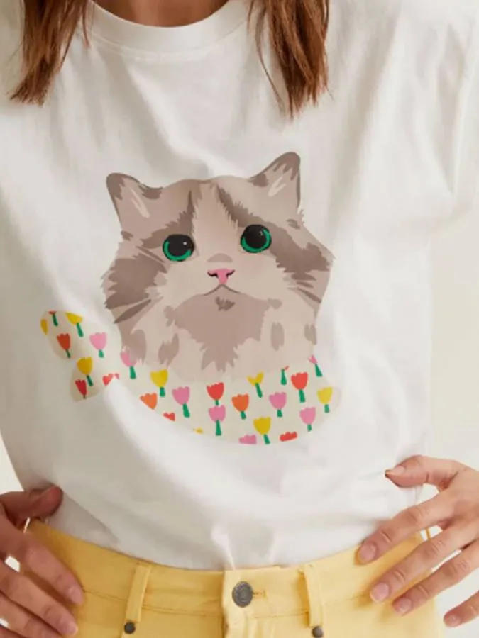 COMPANIA FANTASTICA - Γυναικείο T-shirt 61C/42010/1XS Λευκό