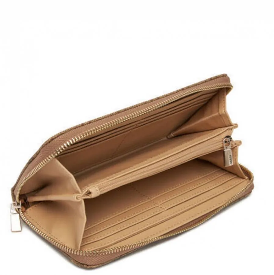 GUESS - Γυναικείο πορτοφόλι BRENTON SLG LG9648146 Latte Logo