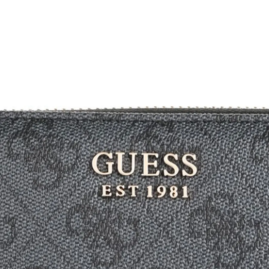 GUESS - Γυναικείο πορτοφόλι BRENTON SLG LG9648146 Coal Logo