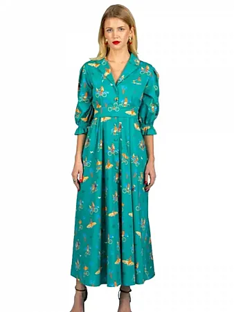 CHATON - Γυναικείο φόρεμα Alonso 131-81868-Green (073)
