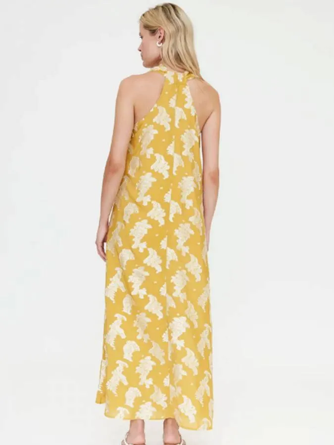 COMPANIA FANTASTICA - Γυναικείο φόρεμα 61C/41300/1XS Yellow