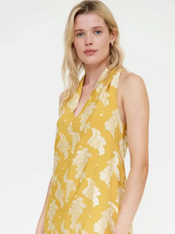 COMPANIA FANTASTICA - Γυναικείο φόρεμα 61C/41300/1XS Yellow