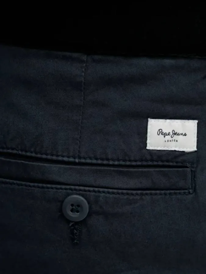 PEPE JEANS - Ανδρικό παντελόνι SLIM CHINO POPLIN PM211873 (594) Dulwich Blue
