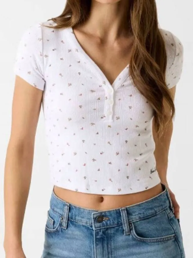 GUESS - Γυναικεία μπλούζα W6GPB6KH172-FMAH Λευκό
