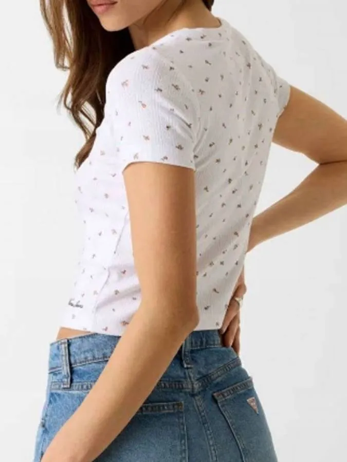 GUESS - Γυναικεία μπλούζα W6GPB6KH172-FMAH Λευκό